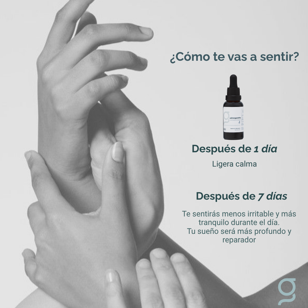 Extracto puro de Ashwagandha 30 ml 30 porciones 25mg witanólidos por porción