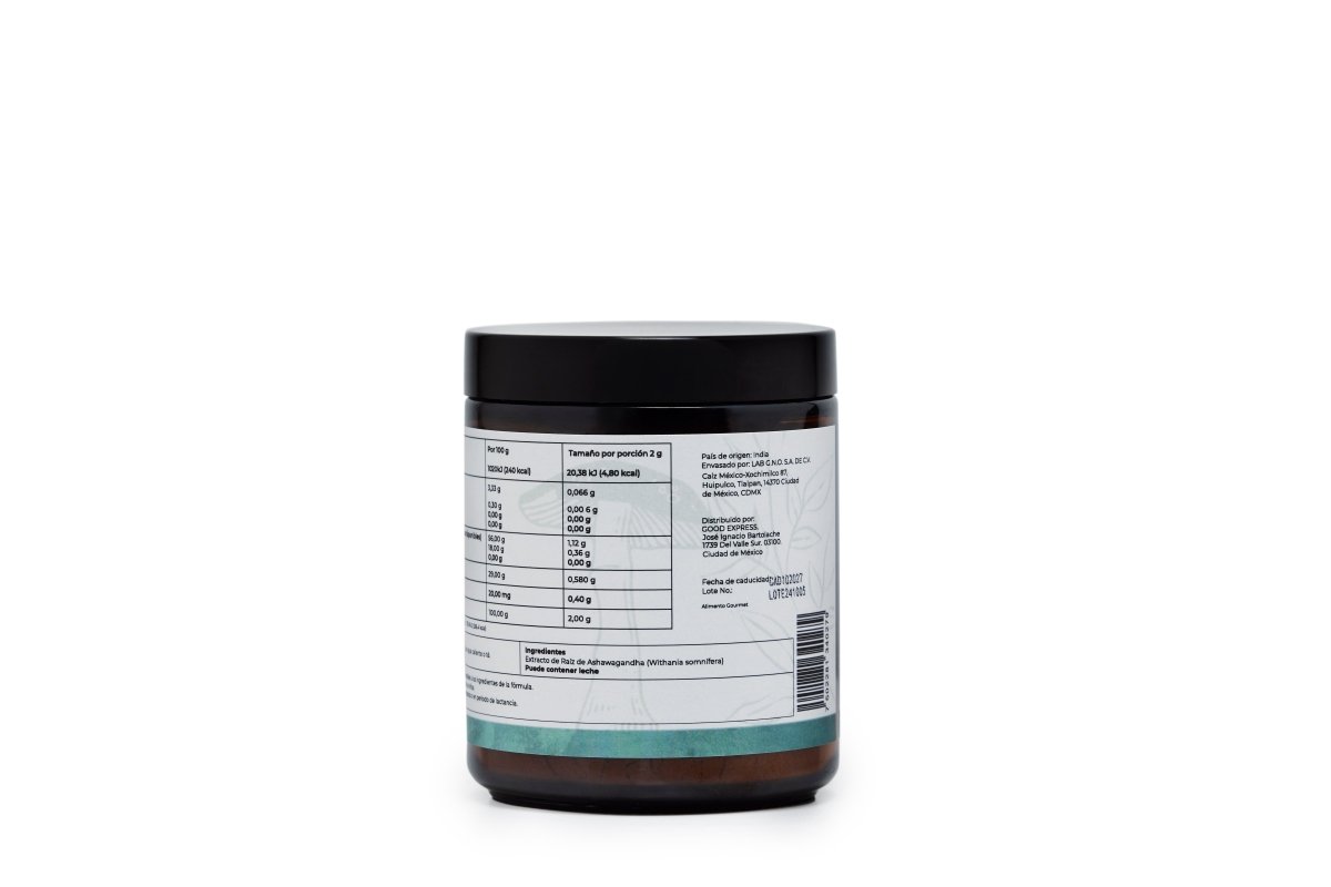 Raíz de Ashwagandha 111 g Good Express 55 porciones - Good Express mxSalud