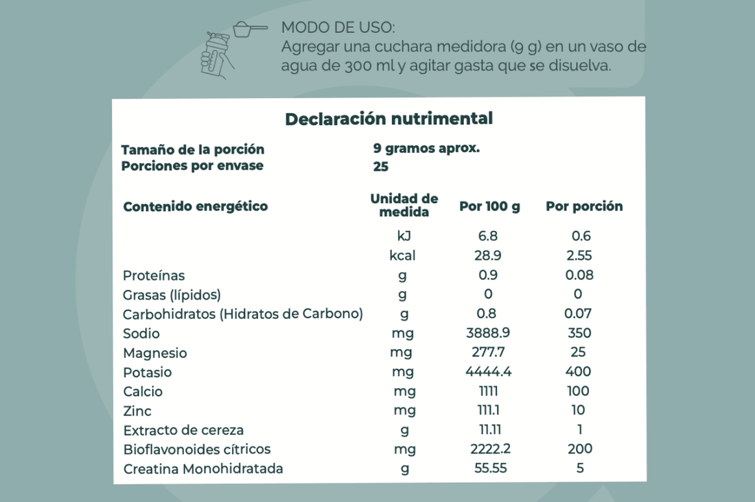 Crealit | Monohidrato de Creatina + electrolitos + bioflavonoides 25 porciones | sabor cereza - Good Express mx