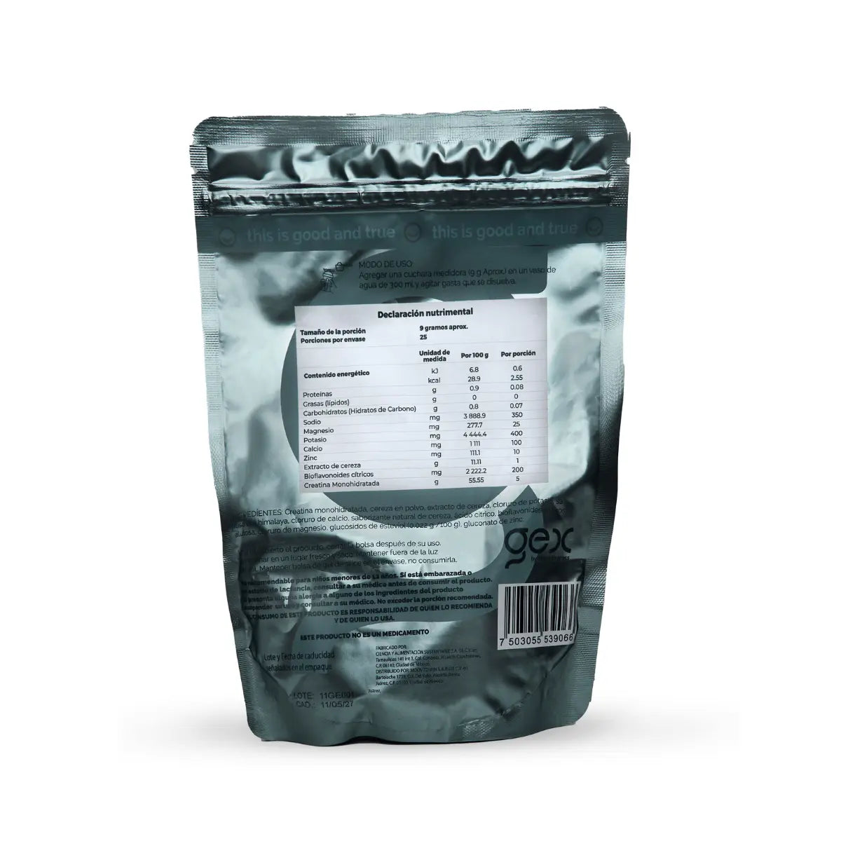 Crealit | Monohidrato de Creatina + electrolitos + bioflavonoides 25 porciones | sabor cereza - Good Express mx