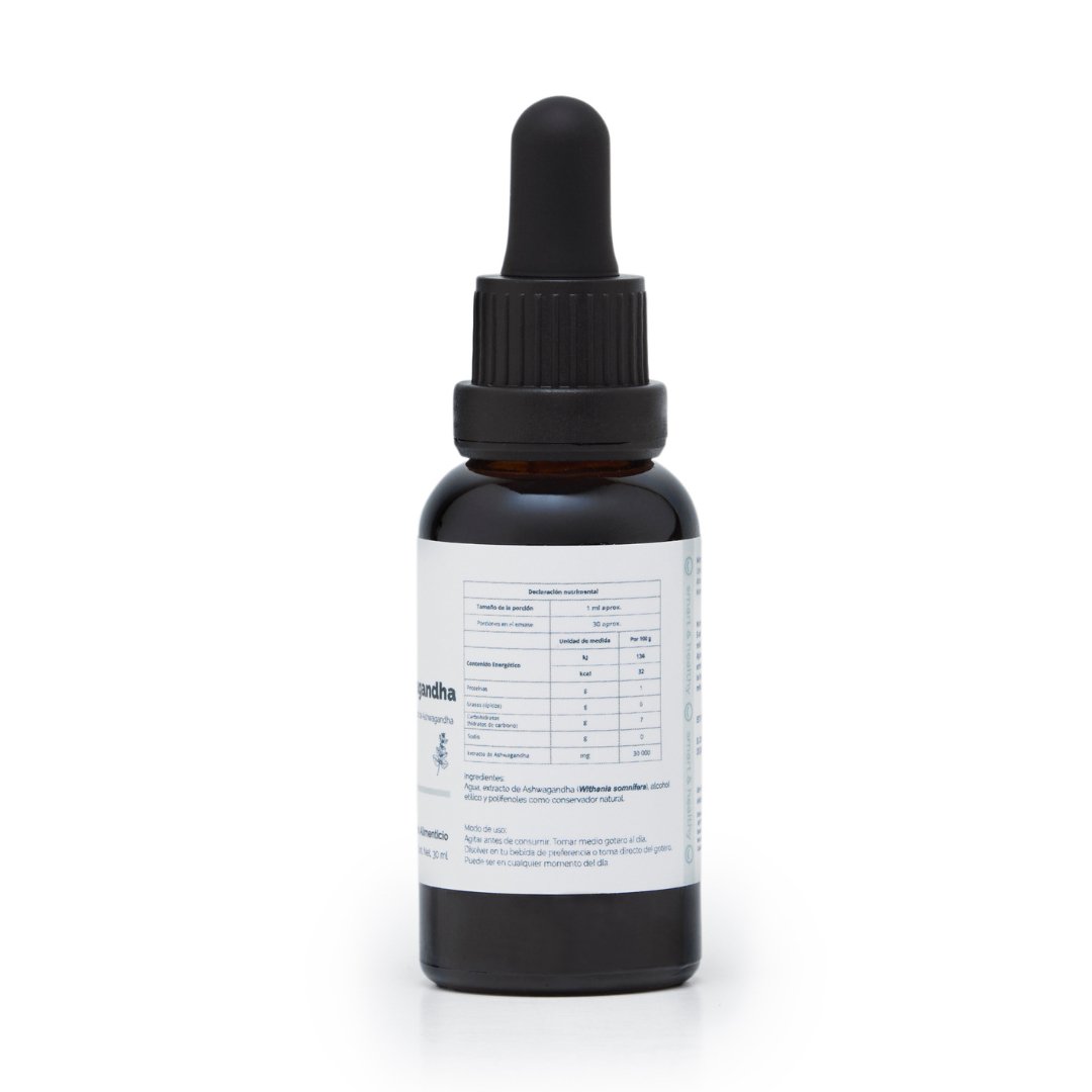 Extracto puro de Ashwagandha 30 ml 30 porciones - Good Express mx