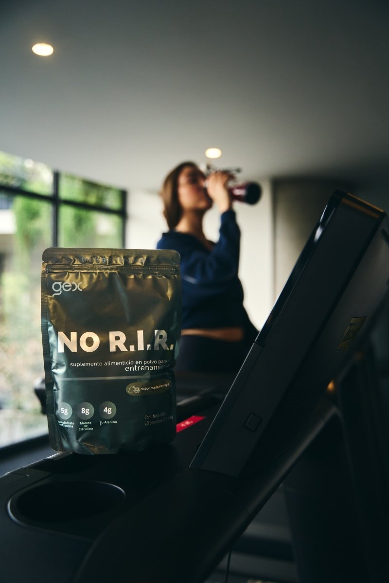 NO RIR: Pre Entreno Mango Maracuyá con Creatina, Malato Citrulina y Beta Alanina | 20 porciones - Good Express mx
