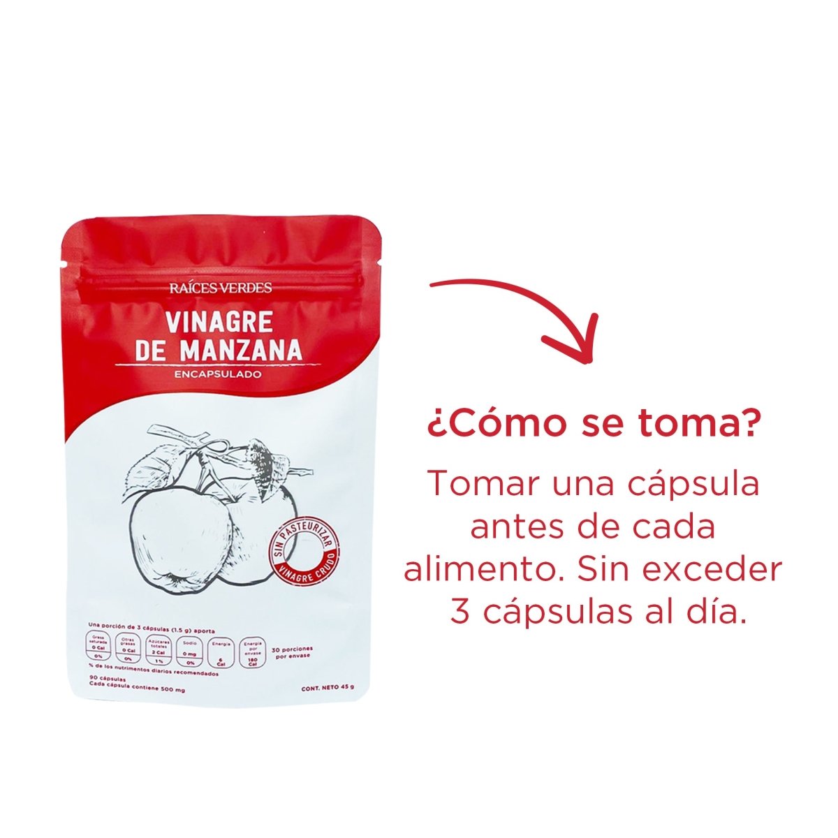 Cápsulas de Vinagre de manzana - Good Express mx