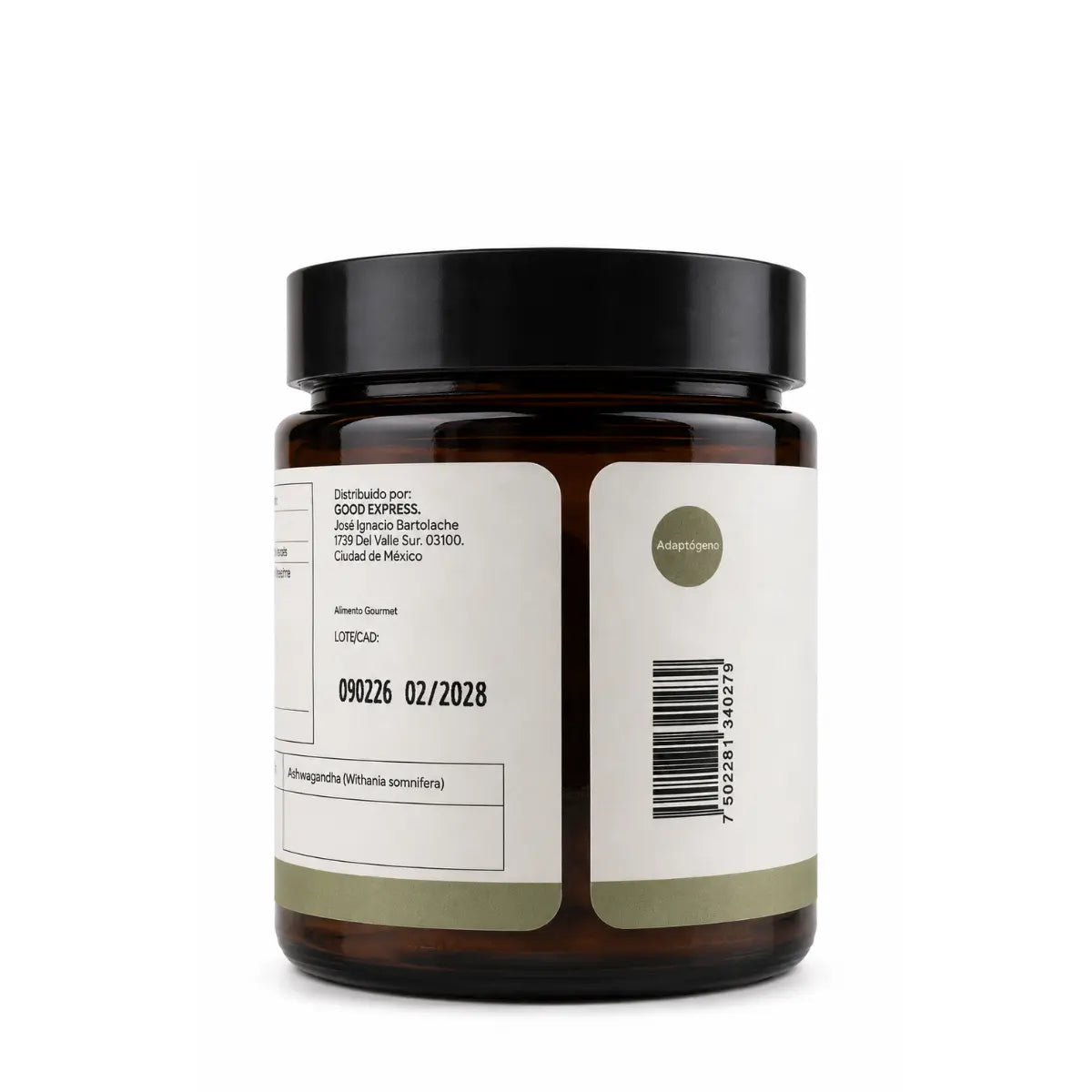 Raíz de Ashwagandha 60 g Good Express 60 porciones - Reduce Cortisol | Estandarizada 25 mg por porción witanólidos Good Express
