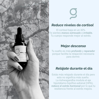 Extracto puro de Ashwagandha 30 ml 30 porciones