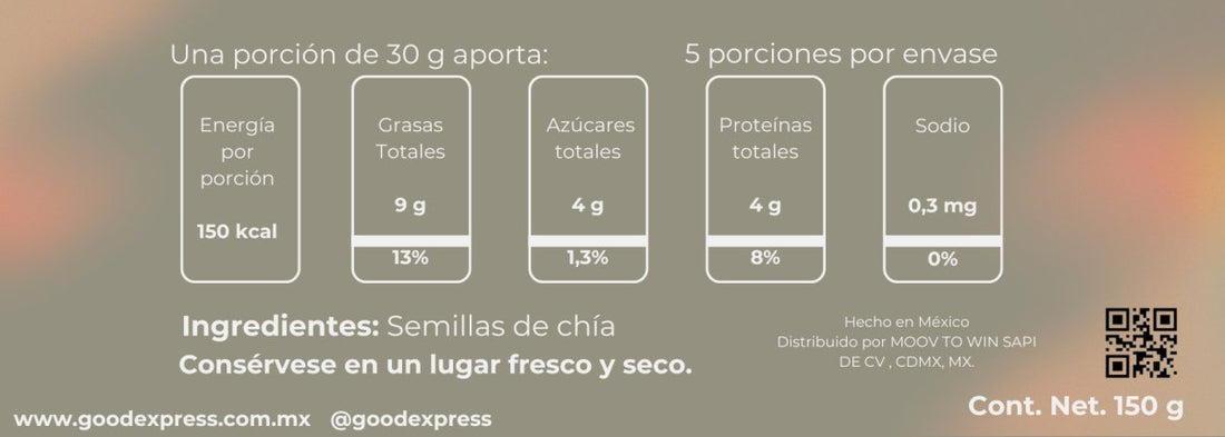 Chía 150 g Good Express - Good Express mx