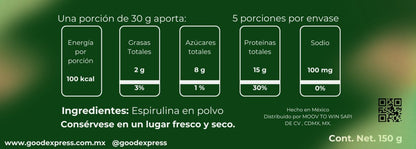 Espirulina 150 g Good Express - Good Express mx