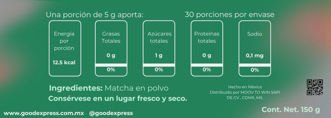 Matcha en polvo Superfood 150g - Good Express mx