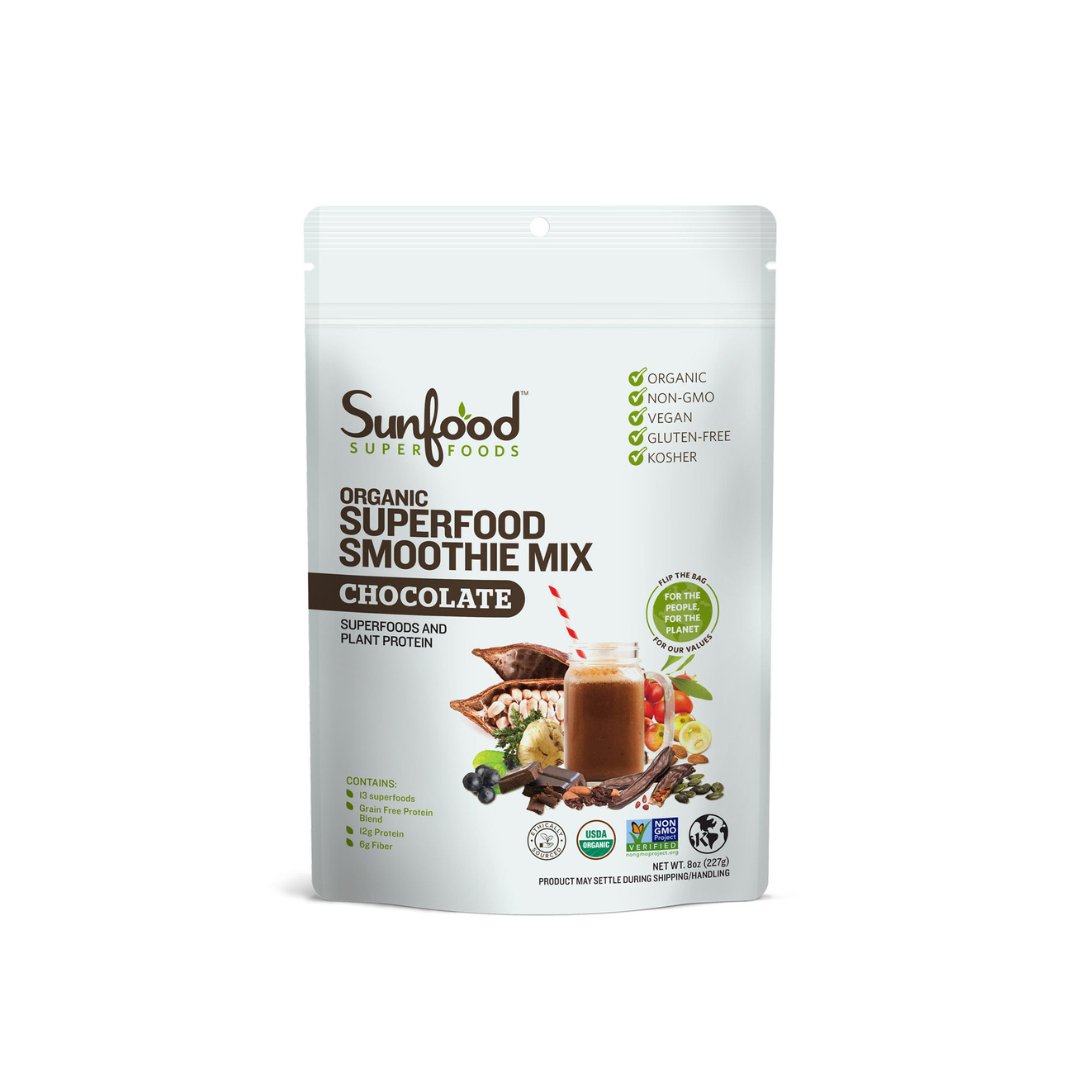 Mezcla de batido de superalimento de chocolate | Sunfood Superfoods - Good Express mx