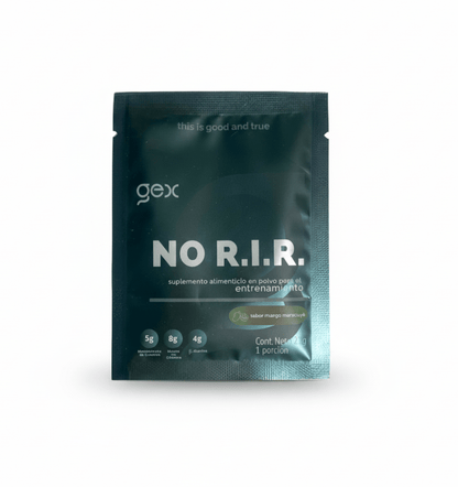 NO R.I.R. Sachet Pre workout Mango Maracuyá| Monohidrato de Creatina, Beta-Alanina, Malato de Citrulina, Rhodiola 23 g