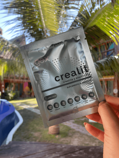 Sachet Crealit | Monohidrato de Creatina + electrolitos + bioflavonoides 25 porciones | sabor cereza - Good Express mx