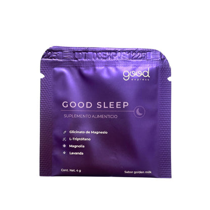 Sachet Good Sleep - Glicinato de Magnesio, Triptófano, Magnolia y Lavanda 4 g - Good Express mx