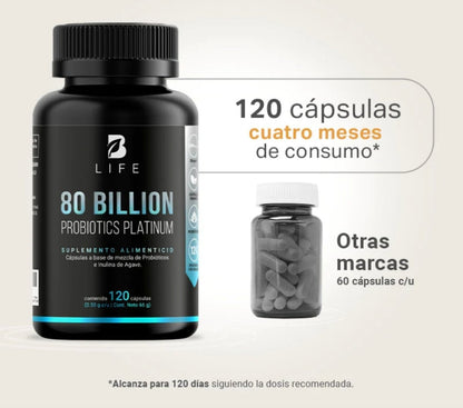 80 Billion probiotics platinum - Good Express mx