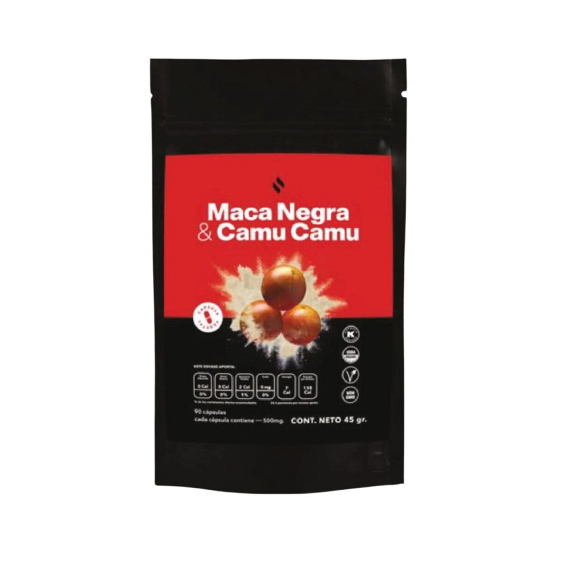 Cápsulas maca negra y camu camu - Good Express mx