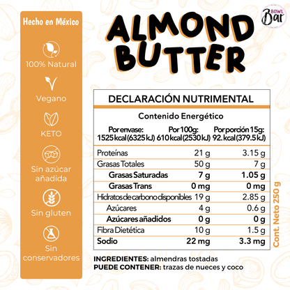 Crema de almendras KETO - Good Express mx