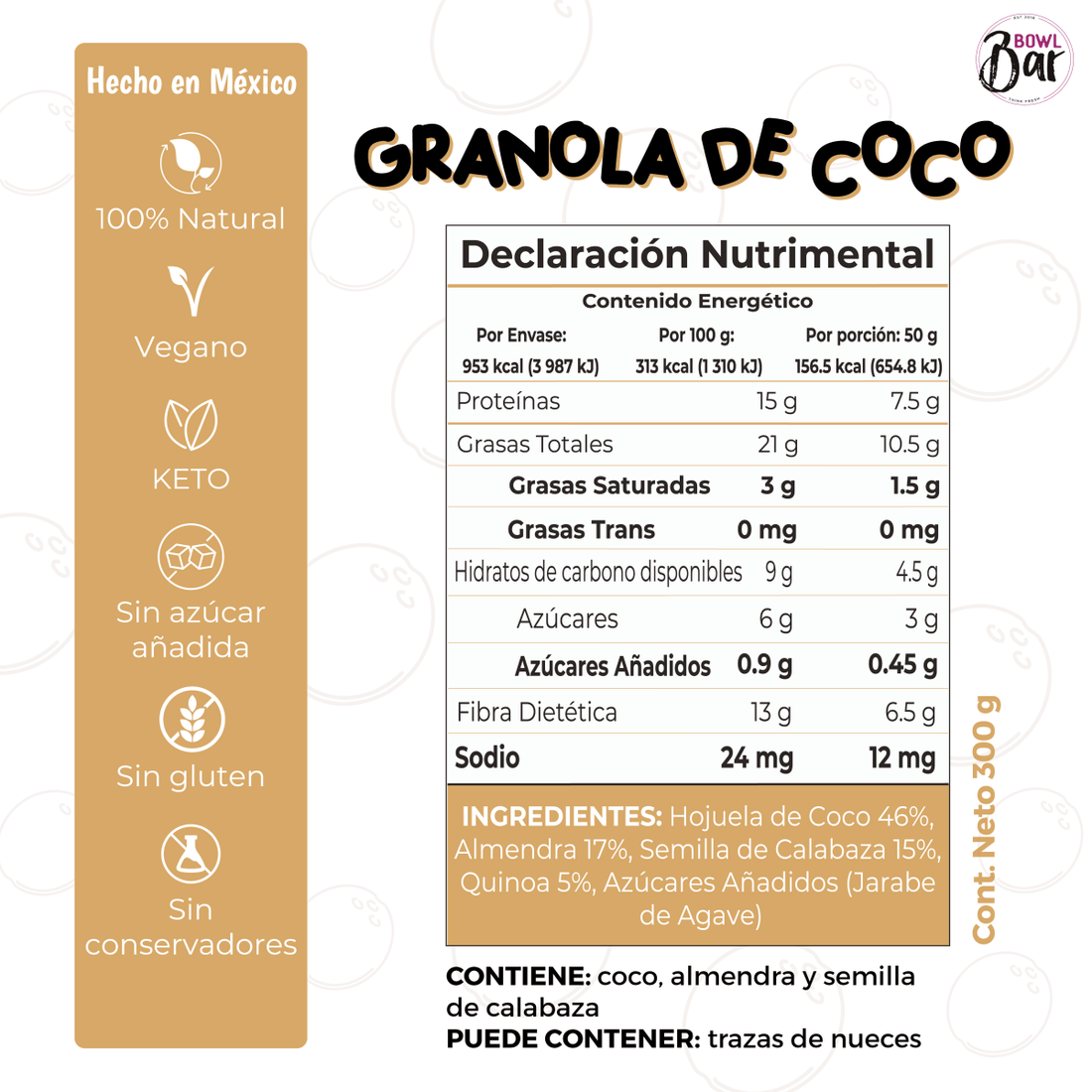 Granola De Coco KETO - Good Express mx