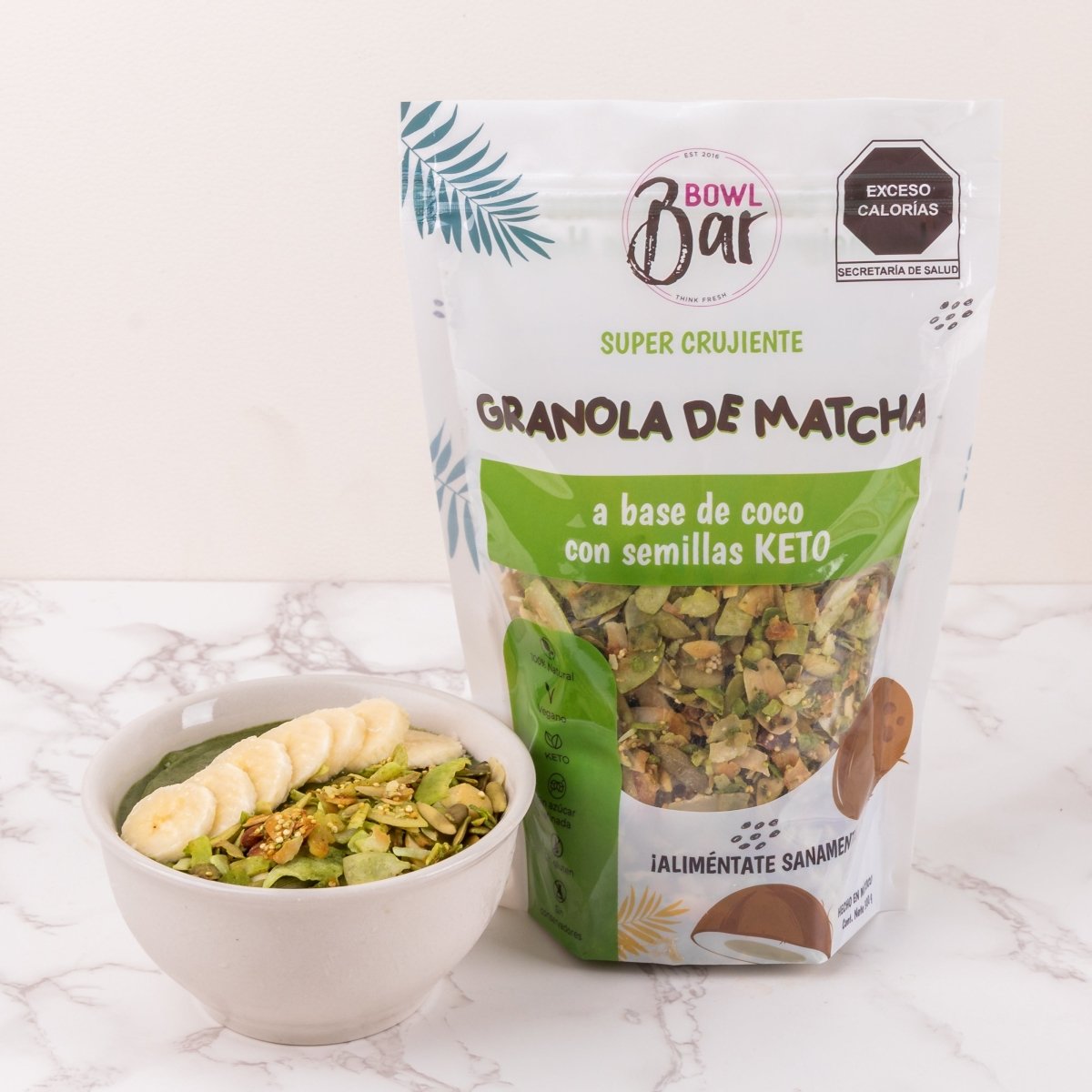 Granola De Coco Matcha KETO - Good Express mx